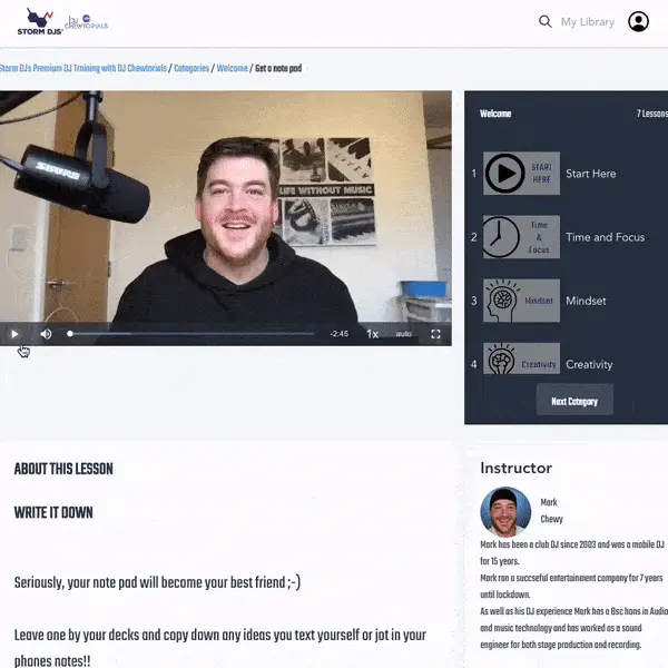 Storm DJs online DJ training course platform