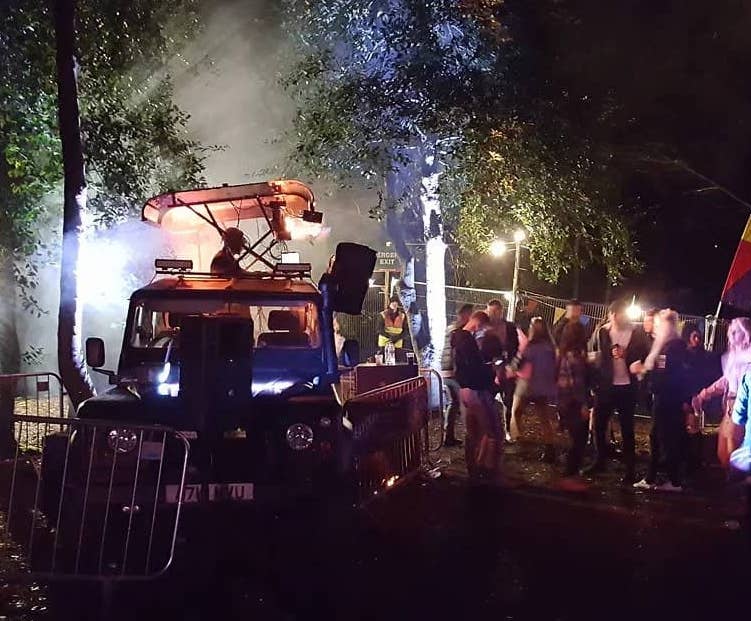 Hire a DJ in a 4x4 Land rover - Storm DJs Agency