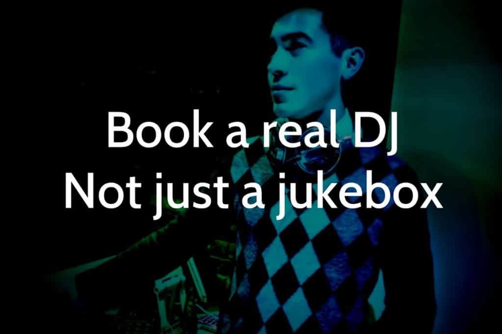 Book a Real DJ not just a Jukebox - Storm DJ agency