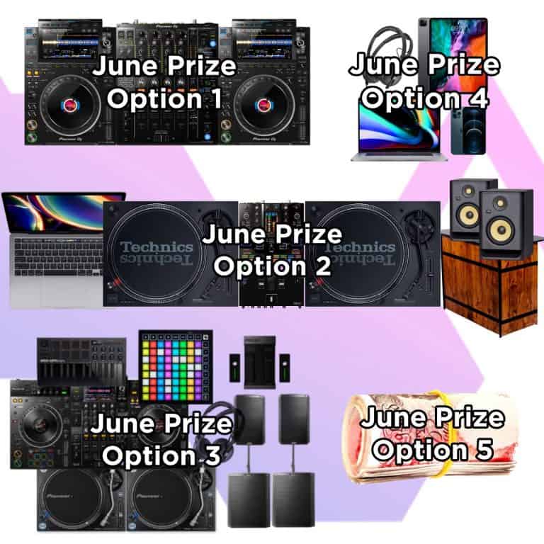 Storm DJs Giveaways - June DJ Prize Options