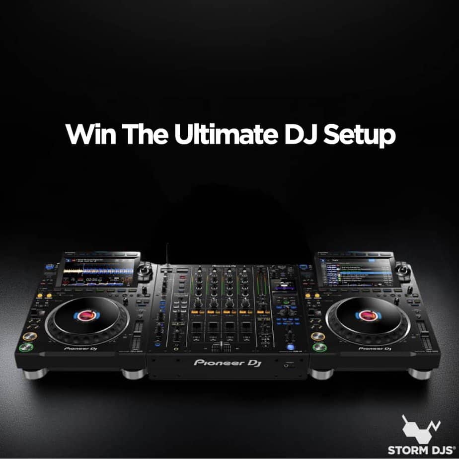 Win 2 CDJ-3000 and a DJM-A9 Storm DJs